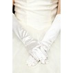 Gants de mariage Full finger Black Satin Élastique Warm Cérémonial