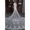 Bride luxe voile de dentelle église voile voile voile de dentelle de broderie