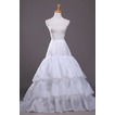 Jupon de mariage Three rims Trailing Long Wedding dress Polyester taffeta