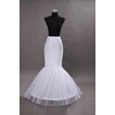 Jupon de mariage Elastic material Single rims White Mermaid Spandex