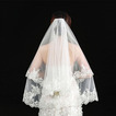 Voile de mariage élégant voile court véritable voile photo une couche de voile de mariée ivoire blanc