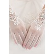 Gants de mariage White Short Été Perle Full finger Appropriate