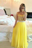 Robe de Soirée Dos nu A-ligne Traîne Courte Été Perle Haut Bas