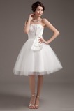 Robe de mariée semi-halter Été Couvert de Tulle Exquisite Nœud à Boucles