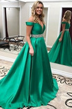 Robe de Bal Longue Satin Au Drapée Haut Bas Formelle Manche Courte