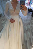 Robe de mariée Dentelle Zip Pittoresque Train de petit a ligne Naturel taille