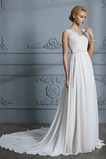 Robe de mariée Sans Manches Sommaire Bouton Manquant Couvert de Dentelle