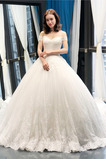 Robe de mariée Tulle Formelle A-ligne Épaule Dégagée Manquant