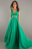 Robe de Bal Milieu Pomme Chiffon Trèfle Empire Ruché