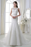 Robe de mariée Fourreau Eglise Printemps Luxueux Sans Manches