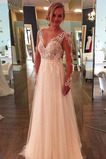 Robe de mariée Tulle a ligne Traîne Courte Fermeture éclair Couvert de Dentelle