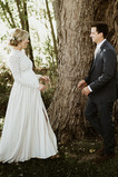 Robe de mariée Grossesse Couvert de Dentelle Naturel taille Haute Couvert