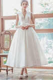 Robe de mariée Simple Norme Plage Lacet aligne Nœud à Boucles