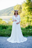 Robe de mariée Tulle Fermeture éclair Luxueux Longueur ras du Sol