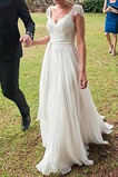 Robe de mariée Naturel taille Elégant Chiffon Longueur ras du Sol