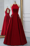Robe de Bal Dos nu Col de chemise t Simple Au Drapée Poire Satin