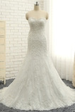 Robe de mariée Bustier Fourreau Avec Bijoux Appliques Tulle Epurée
