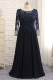 Robe Mère de Mariée Fourreau Avec Bijoux A-ligne Printemps Chiffon