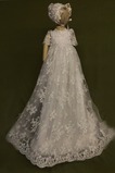 Robe de baptême Longue Automne Formelle Nœud à Boucles Princesse