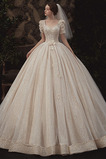 Robe de mariée Tulle Au Drapée À la masse Cérémonial Naturel taille