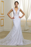 Robe de mariée Serré Satin Exquisite Naturel taille De plein air