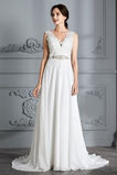 Robe de mariée De plein air noble Sans Manches A-ligne Norme Haut Bas