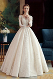 Robe de mariée Dentelle Formelle Tulle Salle des fêtes À la masse