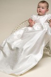 Robe de baptême Empire Plissé Médium Satin Col de chemise t Formelle