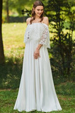 Robe de mariée Sommaire Couvert de Dentelle Manquant A-ligne Printemps