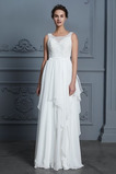 Robe de mariée Décolleté Dans le Dos De plein air A-ligne Chiffon