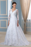 Robe de mariée Chic Eglise Glissière Couvert de Dentelle a ligne