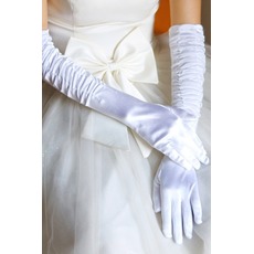 50cm Robe de mariée Gants en satin Performance Stage Performance Gants longs Femmes