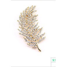 feuille d’arbre tout-match alliage gros bijoux broche