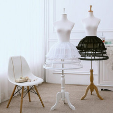 Lolita Fishbone Hollow Bird Cage Jupe, Jupon en mousseline de soie, Bouffant court, Lolita Hoop, Jupon,