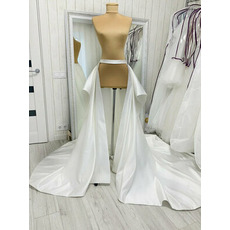 train de satin pour robe de mariée surjupe de mariée train de mariage détachable