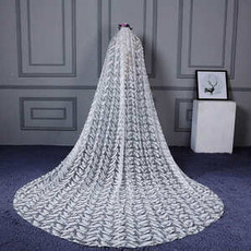 Voile de mariée ivoire 3m plume accessoires de mariage voile voile de mariage fantastique