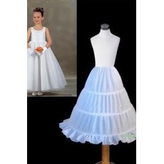 Jupon de mariage Standard Three rims Elastic waist Polyester taffeta