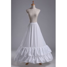 Jupon de mariage Lace trimming Wedding dress Long Polyester taffeta