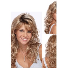 Perruque Inclined bangs High temperature material 45-50 CM Long Curly