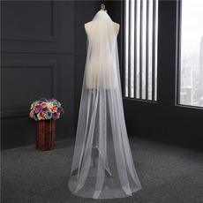 2M voile long voile simple ensemble voile net doux accessoires de mariée voile