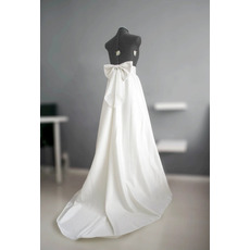 avec un gros arc jupe de mariée jupe en satin de mariage robe de mariée séparée jupe personnalisée