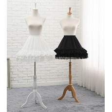 Jupon en Tulle Lolita noir / blanc, jupon Cosplay, jupe en Tulle gonflé, jupon moelleux, jupe Tutu de Ballet. 45CM