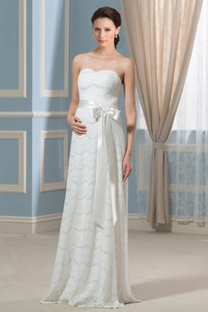 Robe de mariée Empire Sans Manches Décolleté Dans le Dos Sans bretelles