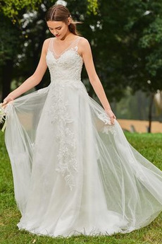 Robe de mariée Train de petit Sans Manches Chic Fourreau Avec Bijoux