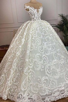 Robe de mariée Eglise Printemps Traîne Mi-longue a ligne Classique