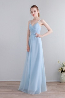 Robe Demoiselle d'Honneur Naturel taille Norme Chiffon Simple