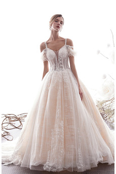 Robe de mariée Tulle Salle Manquant Lacet Éternel Printemps