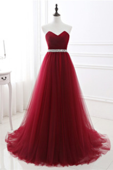 Robe de Bal Longue Haut Bas Col en Cœur Printemps Lacez vers le haut