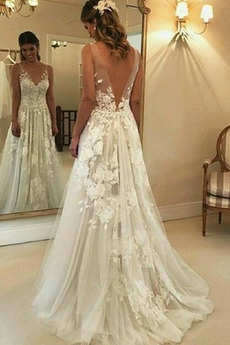 robe de mariée droite dos nu