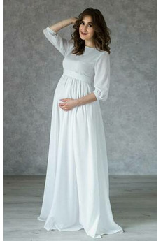 Robe de mariée Empire Manche Aérienne Chiffon De plein air Naturel taille